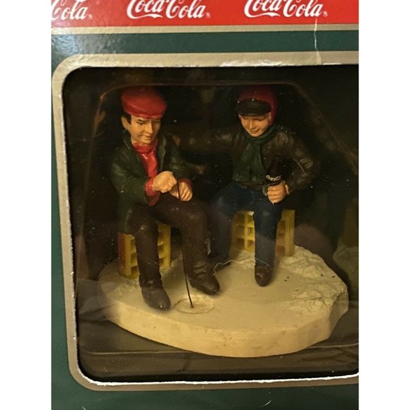 1992 Coca-Cola Town Square Collection Gone Fishing Ornament New In Box #64315 - Picture 7 of 7